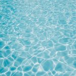 rippling crystal blue water